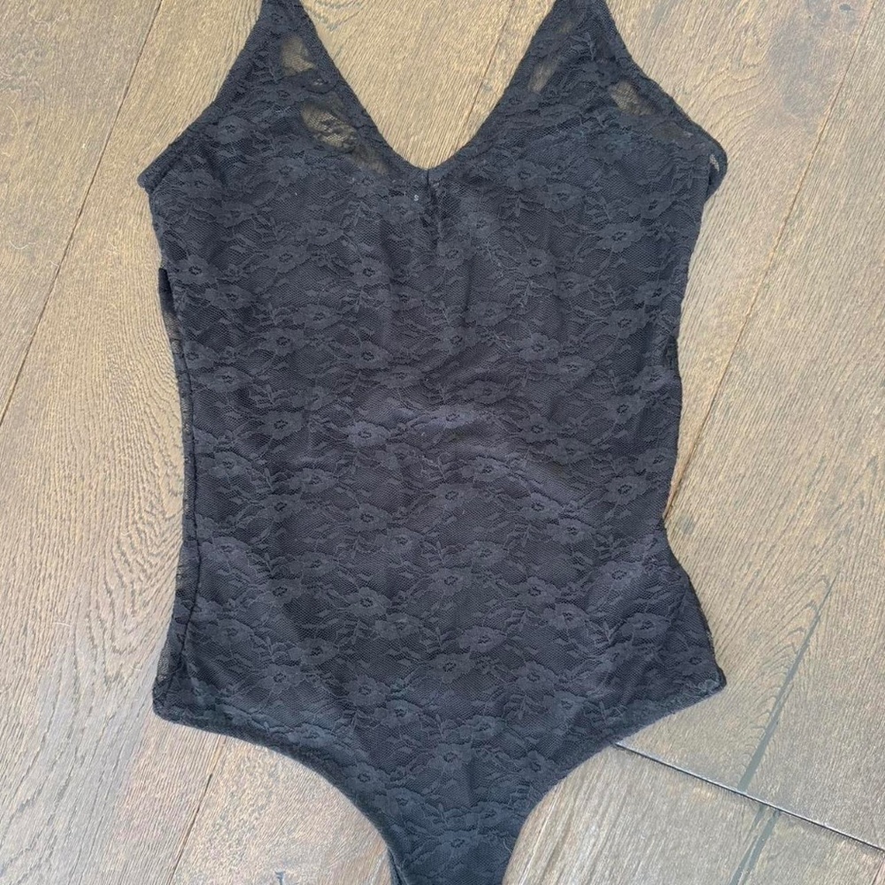 Small Black Lace Bodysuit